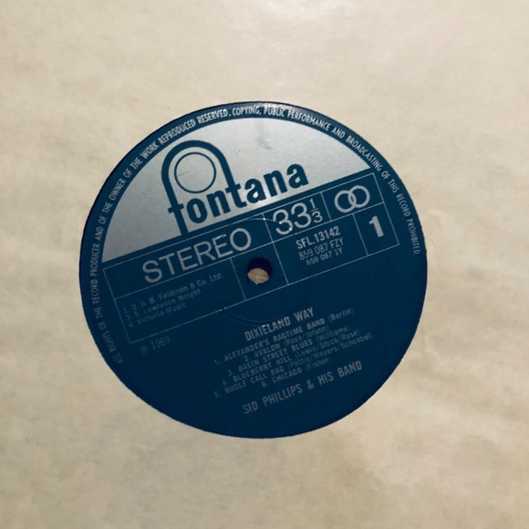 1969 UK LP Sid Phillips Band DIXIELAND - Picture 5 of 7